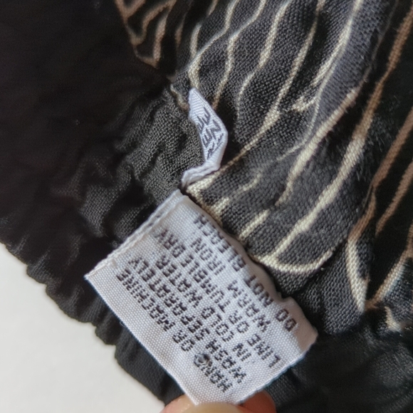 Boho Pull On Pants Elephant Wide Leg Cropped Pocket Safari Rayon Free Size India - Picture 14 of 14